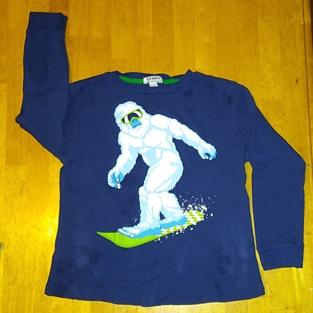Boys Old Navy sz SSP 6-7 thermal long sleeve shirt